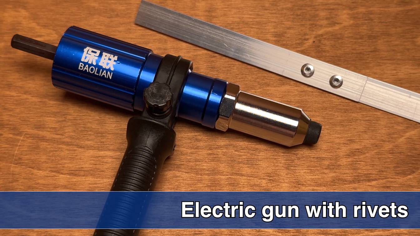 Электрический пистолет (адаптер) для заклёпок 2,4 мм - 4,8 мм на шуруповерт смотреть онлайн