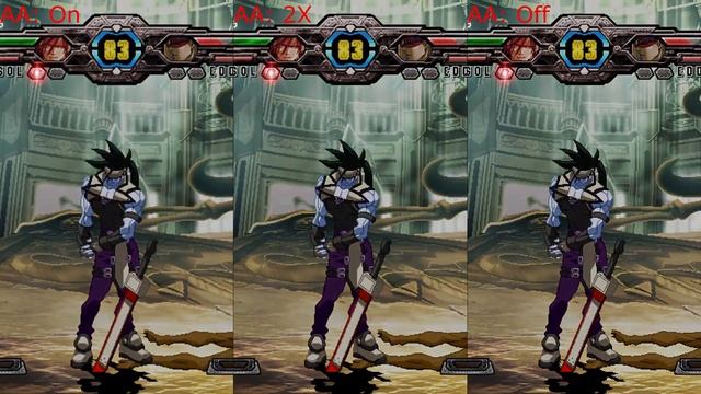 Guilty Gear XX Accent Core +R Anti-Aliasing Comparison @ 1440p смотреть онлайн