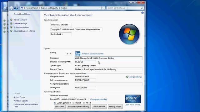 Fake your specs - custom specs for system properties and windows experience rating смотреть онлайн