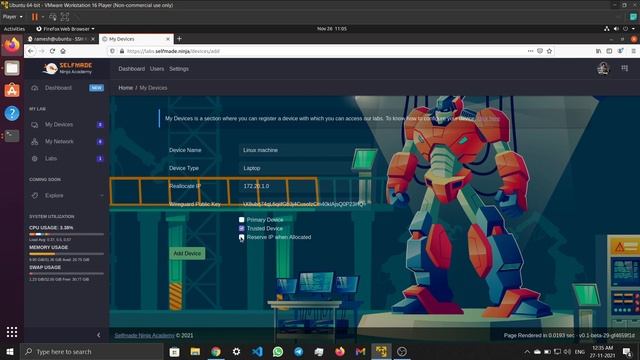 How to Connect Selfmade Ninja Labs with Wireguard client(Ubuntu) смотреть онлайн