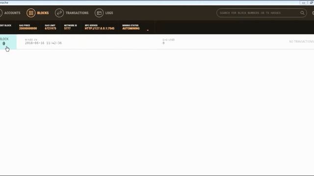 Ethereum Setup On Windows- Ganache Blockchain User Interface Overview смотреть онлайн