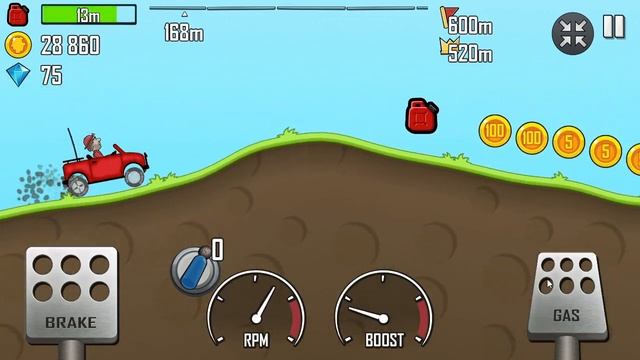 Прохождение игры Hill Climb Racing на английском (PC,Android,IOS) Часть 1 смотреть онлайн