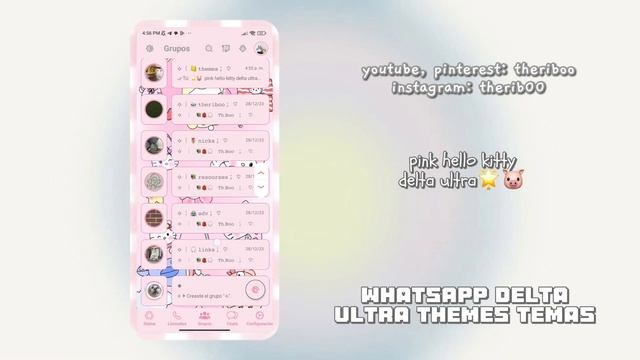 🥞🧸 Temas aesthetic para WhatsApp Delta Ultra | cute themes 2024 | @theriboo 🍦🍈 смотреть онлайн