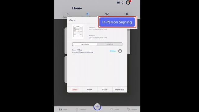 Tutorial: Change Your Document From Remote Signing To In-Person Signing | DottedSign смотреть онлайн