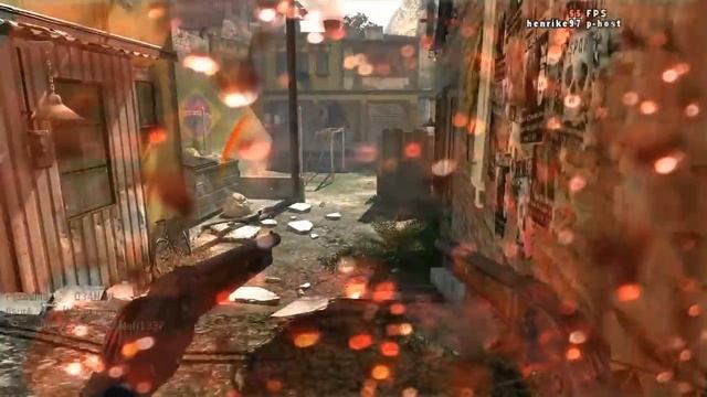 GamePlay MW2 online 4d1 mapa favela AMD RADEON HD 6570 смотреть онлайн