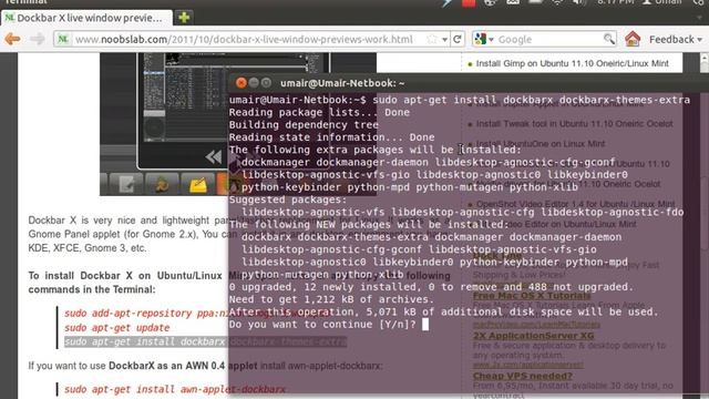 DockbarX live windows preview work with compiz 0.9.X in Ubuntu/Linux Mint смотреть онлайн