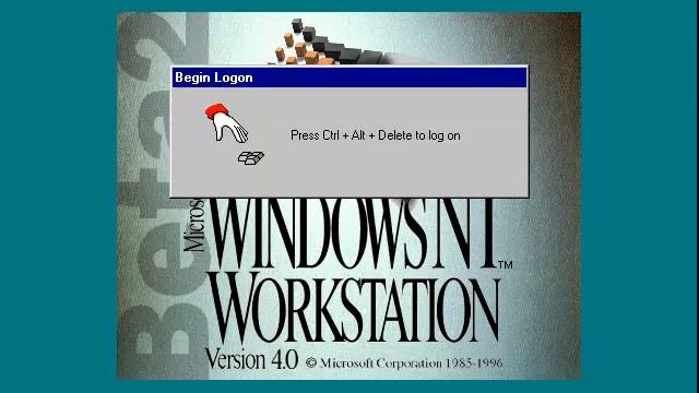 Microsoft Windows NT Workstation 4.0 BETA 2 (1996) 3D Flowerbox, Default 2 Logoff and Logon Sounds смотреть онлайн