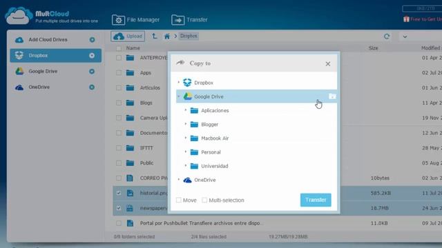 Guía: Copiar archivos entre Dropbox, Google, OneDrive... fácilmente смотреть онлайн