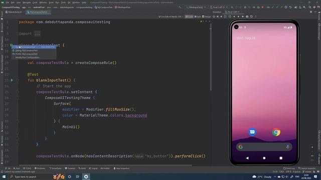 Jetpack Compose UI Testing смотреть онлайн