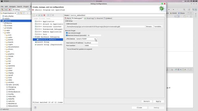 Cross Compile and Debug NuttX Source Code on Eclipse with J-Link смотреть онлайн