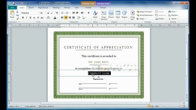 How to Make an Appreciation Certificate in Microsoft Publisher смотреть онлайн