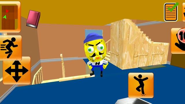 Plankton Gang Secret Sponge's Neighbor Escape 3D | Level 12 |Gameplay смотреть онлайн