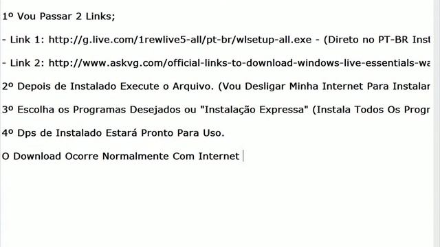 TUTORIAL - Instalando Windows Live Essentials Sem Internet смотреть онлайн