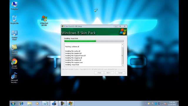 Windows 8 theme for Windows 7 смотреть онлайн