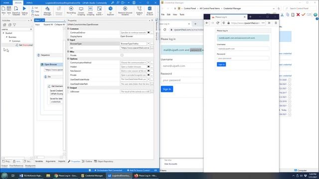 How to Integrate Windows Credentials Manager and UiPath Studio Robots смотреть онлайн