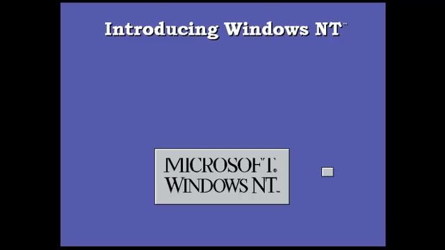 Microsoft Windows NT Version 3.1 (1993) - Introducing Windows NT Frozen смотреть онлайн