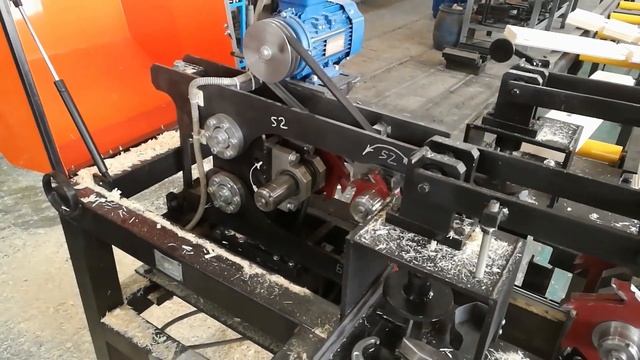 Чашкорезный станок для двойного бруса ЧС-4Б "Туборд 2.0". Обзор станка производства ПО "Диаком" смотреть онлайн