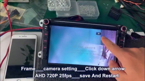 AAINAVI Android Auto Radio Car Rear View Reversing Backup Camera settings