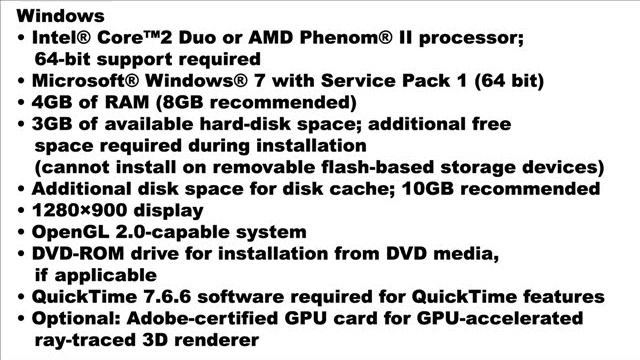 Adobe After Effects CS6 System Requirements For Windows And Mac OS смотреть онлайн
