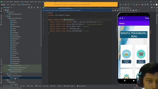 Tutorial import project Android Studio (Wisata) || Android Studio Chipmunk Vers. 🤖 смотреть онлайн