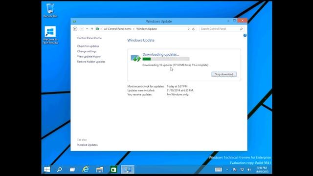 How to update windows 10 (tech Preview) смотреть онлайн