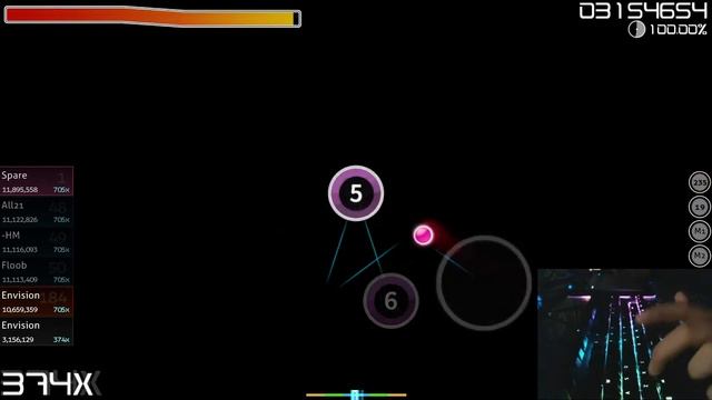 (osu!) Razer Blackwidow X Chroma TE and Razer Firefly Audio Visualizer Liveplay! смотреть онлайн