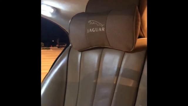 Jaguar’s neck rest headrest pads with jaguar logo смотреть онлайн