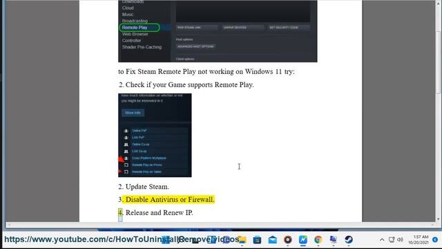 Fix Steam Remote Play not working on Windows 11/10 смотреть онлайн