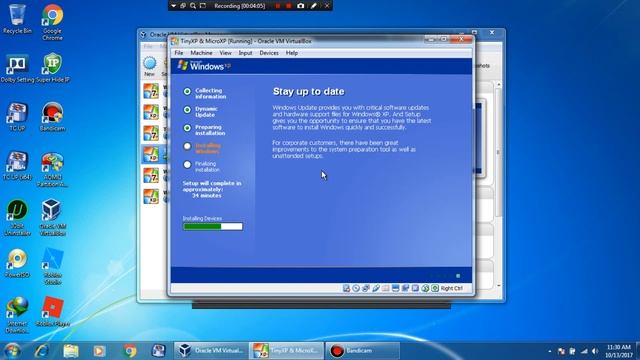 Install TinyXP on it's VirtualBox смотреть онлайн
