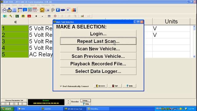 Main Task Selection Screen - Repeat Last Scan - EASE PC Scan Tool смотреть онлайн