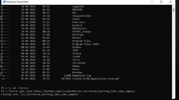 GitClone | GitHub | Git repository | Cisco ACI and Terraform Automation series | Sample ACI scripts