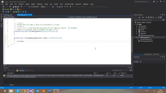 Windows Store Apps - Popup Message смотреть онлайн