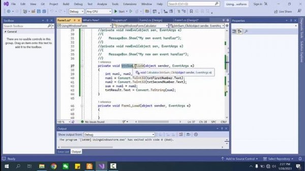 Windows Based Applications in GUI Programming (Part 1) in Visual studio with C .