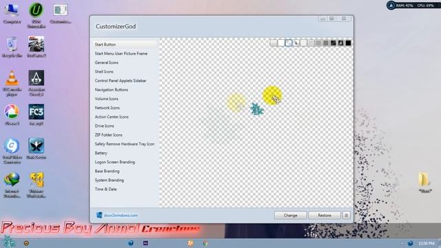 how to change windows 7 start ORB Change button icon on windows 7 - 8 - 8.1 - 10 смотреть онлайн