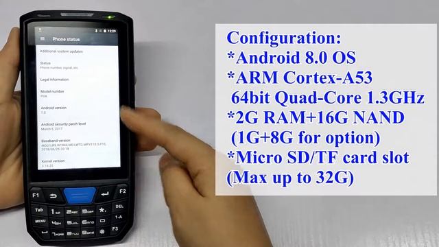 ISSYZONEPOS IPDA035 Android 8.0 Data Terminal PDA смотреть онлайн
