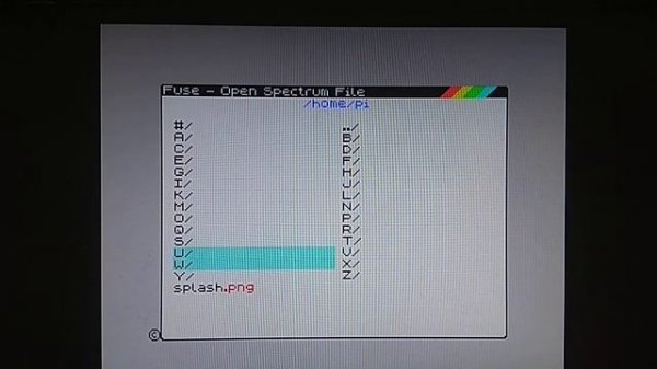 Fuse emulator ZX Spectrum in RaspBerry Pi Zero