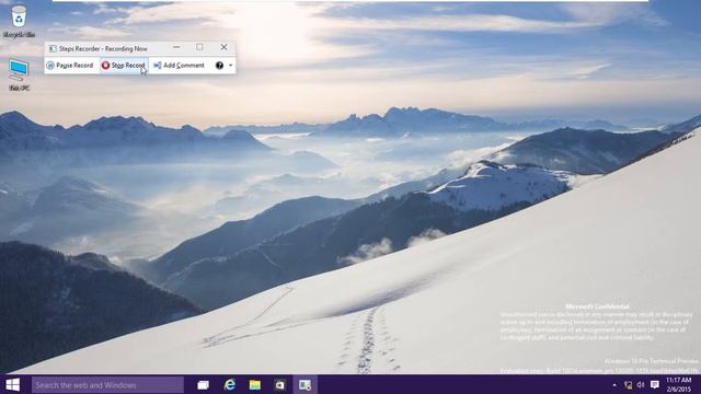 Windows 10 Build 10014 (Technical Preview) Sound Recorder & Steps Recorder смотреть онлайн