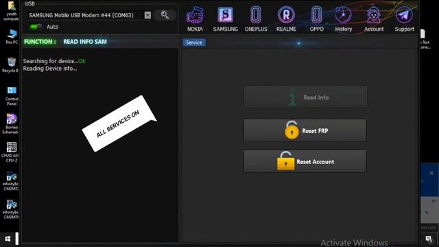 Unlock Samsung Frp And Account With Phoenix Service Tool | Oppo Realme Oneplus