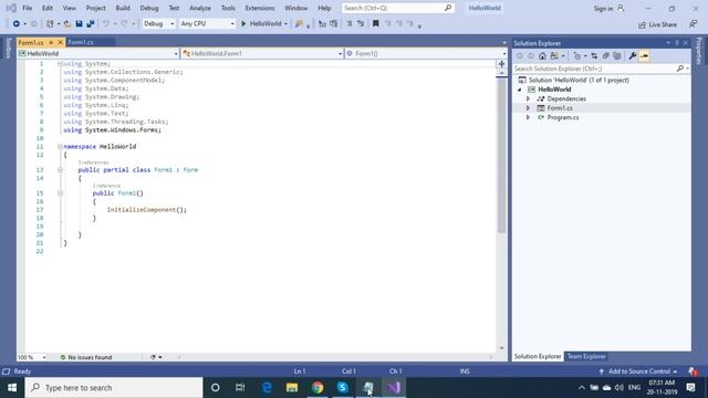 ASP.Net Core - Hello World In WinForms смотреть онлайн