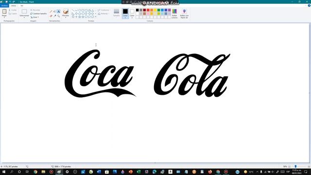 How To Draw The Coca Cola Logo Using MS Paint смотреть онлайн