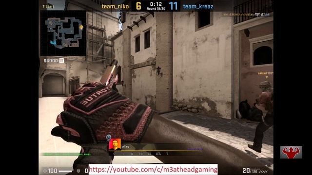 CS:GO POV - NiKo (FaZe) plays FACEIT Pro League / 27 August / mirage [not his settings] смотреть онлайн