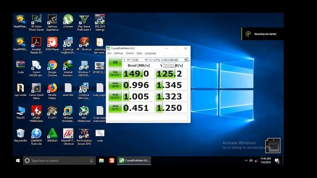 Cara Test Speed Harddisk, flashdisk dengan CRYSTAL DISK MARK 6.0.2 смотреть онлайн
