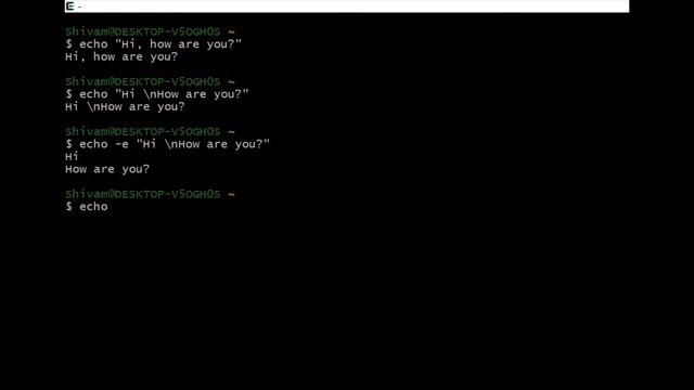 echo command | how to print in Unix | Cygwin | Unix for beginners| 2022 смотреть онлайн