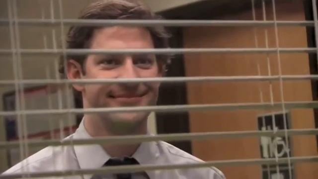 The Office - Jim Looking Through Window Meme смотреть онлайн
