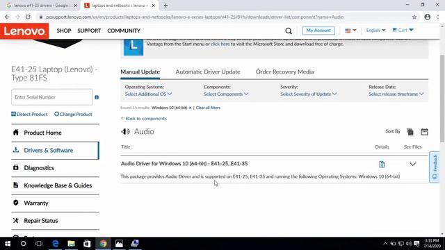 How to E41-25 Laptop (Lenovo) - 81FS driver Download & installation in Tamil смотреть онлайн