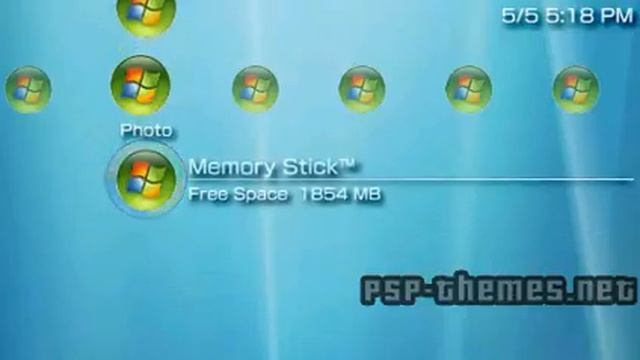 PSP Theme Windows Vista theme Blue_2_2 PSP-Themes.NET смотреть онлайн