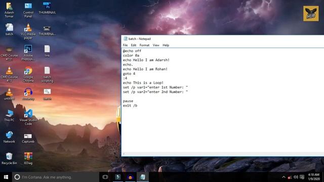 Batch Scripting in 1 Video Full CMD Course in hindi смотреть онлайн