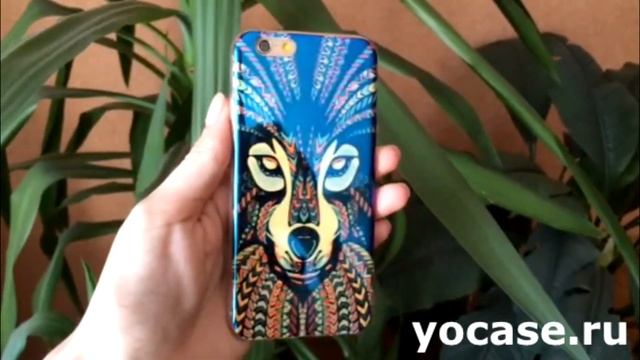 Силиконовый перламутровый чехол для iPhone 6 Волк смотреть онлайн