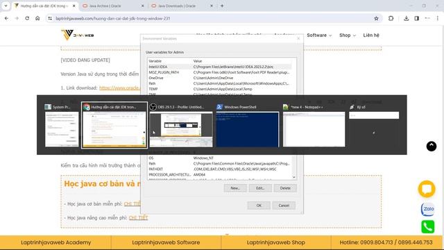 Hướng dẫn cài đặt JDK 22 trong Window 10 смотреть онлайн