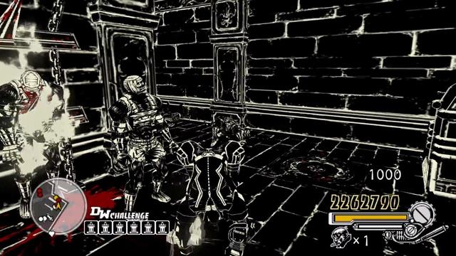 MadWorld Hard Mode (Wii) Mad Castle Courtyard